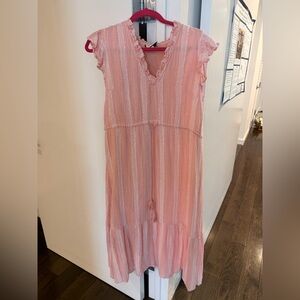 Tuckernuck Pampelonne Maxi dress small peach pink